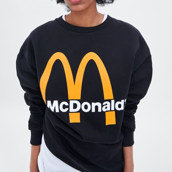 mcdonalds sweatshirt zara